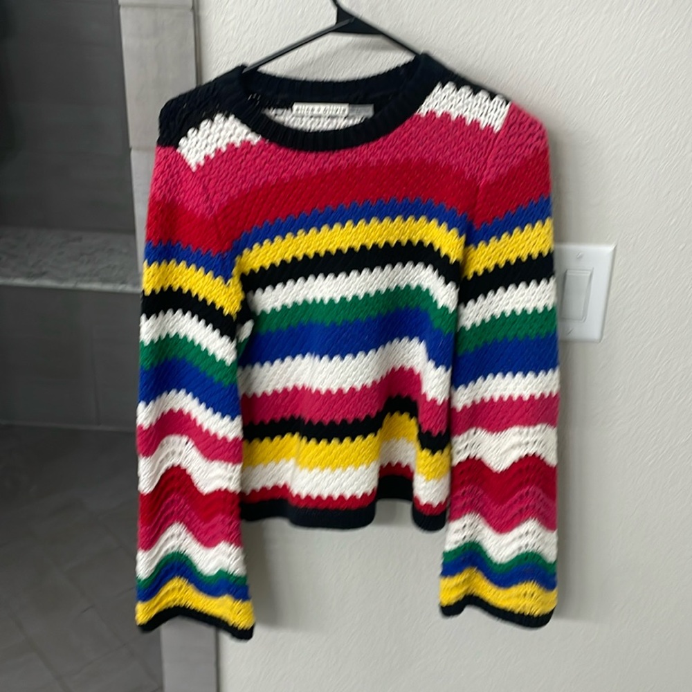 Alice and Olivia darling crochet sweater excellent condition